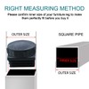Sourcingmap Leveling Feet 40 x 40mm Square Insert Adjustable Leveler