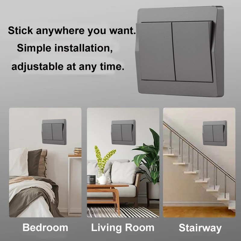 GLOBELEC Self-Powered Wireless Light Switch (No Battery),Remote Control with 328ft