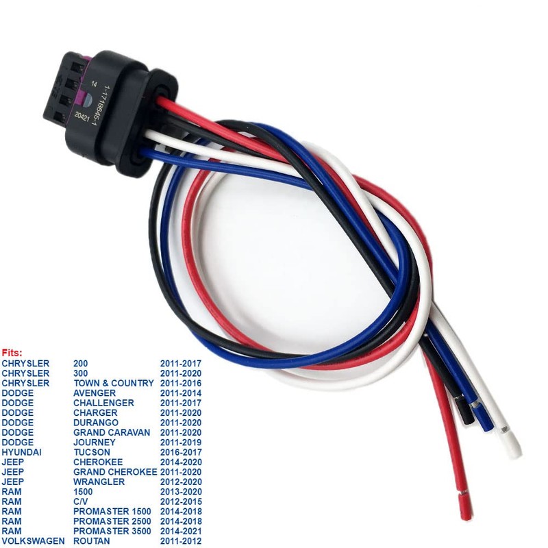 Camshaft Position Sensor Connector Harness Compatible with Chrysler Dodge Hyundai