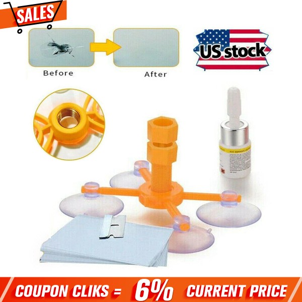 Geartronics Car Windshield Windscreen Glass Scratch Chip Crack Repair Fix