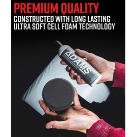 Adam's Polishes UFO Dual Sided Car Wax Applicator Car Detailing Waxing & Polishing Foam Pad | Use with Paste Wax, Ceramic Coating, Polish, Compound & More | Auto, Motorcycle, Boat, RV
