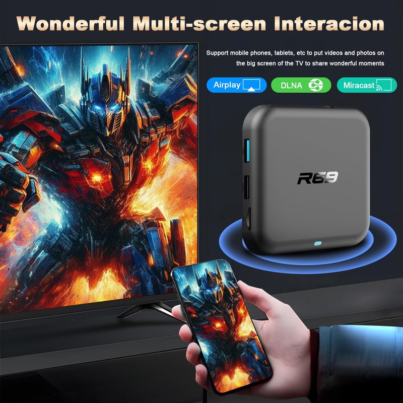 Android TV Box 14.0, Android TV Box 4K HD Quad