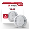 Kidde Smoke Detector, 10-Year Battery Powered, Voice Alerts, LED Warning