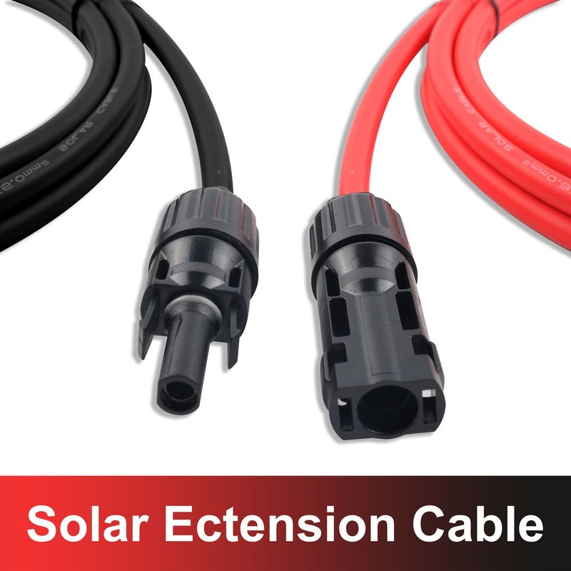 SGANGCAR Solar Extension Cable 30 Feet 10AWG Solar Panel Cable