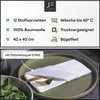 JF.kitchen® 12 fabric napkins with folding instructions (English language not