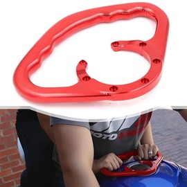 Motorcycle Passenger Grab Bar, for Honda CBR600 CBR900 CBR929 CBR954 CBR250 CBR400 CBR1000 CBR1100, Fuel Tank Armrest Front Passenger Hand Grip, CNC Process Aluminium (Red)