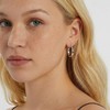 RoseJeopal 925 Sterling Silver Big Flat Hoop Earrings for Women