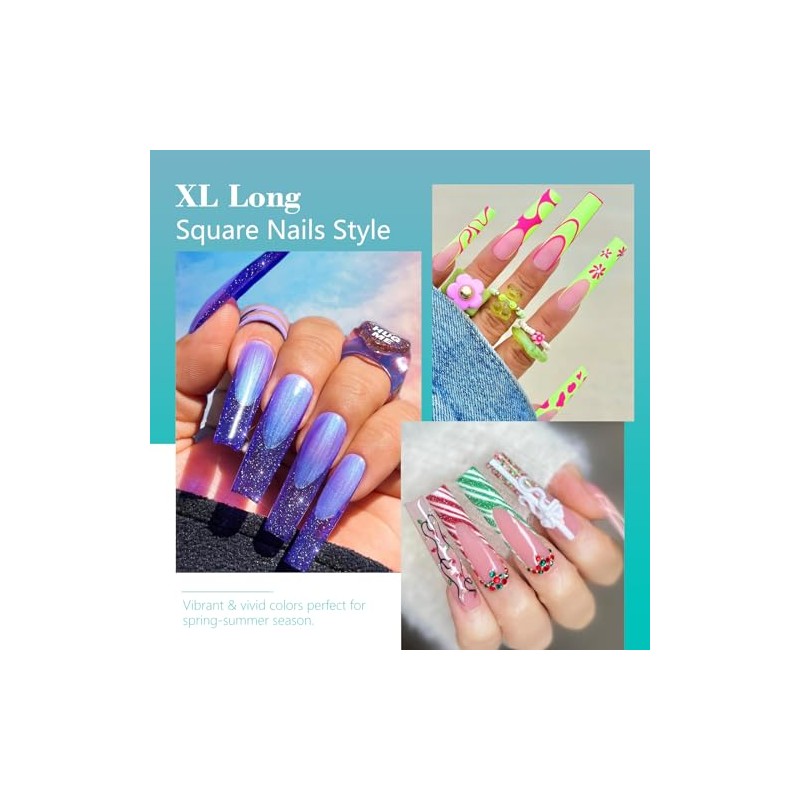 Flat No C Curve Clear Nail Tips for Acrylic Nails
