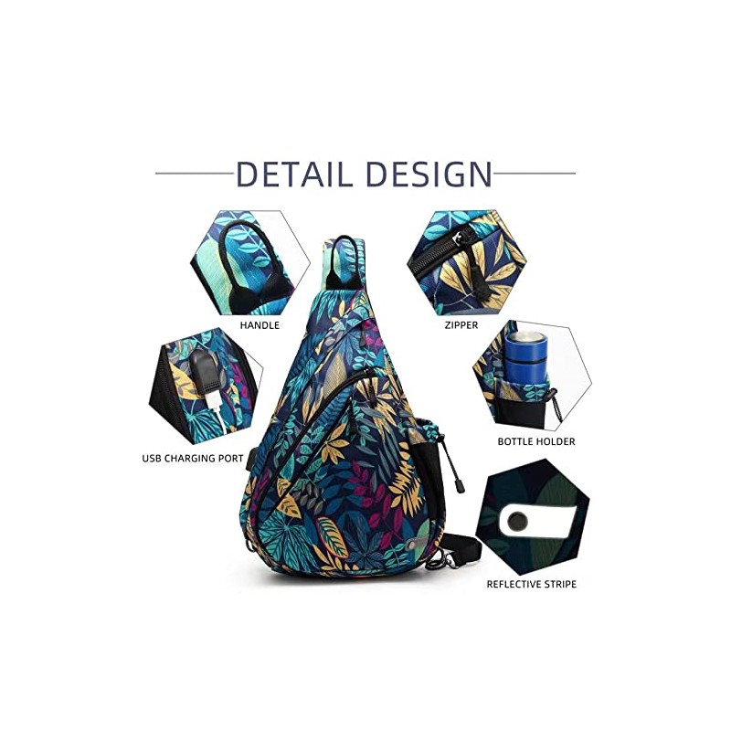 TurnWay Water-Proof Sling Backpack/Crossbody Bag/Shoulder Bag for Travel, Hiking, Cycling,