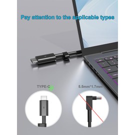 HSXIRQA 100W USB-C AC Charger Compatible with Dell Pro Max/Rugged/Plus 14 16 Inspiron 14 16 Plus 7420 7430 Precision 3540 3541 5680 5690 5770 XPS 14 13 9440 Latitude 5501 5411 5421 5511 Laptop