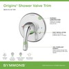 Symmons 9600-PLR-B-TRM Origins Shower Valve Trim in Polished Chrome (Valve