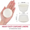 Goalfly Heavy Duty Standard White Cupcake Liners, 200 Pcs Muffin