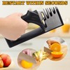 LSXKAMIX 4-in-1Manual Knife Sharpener Suitable for kitchen knives, fruit knives,