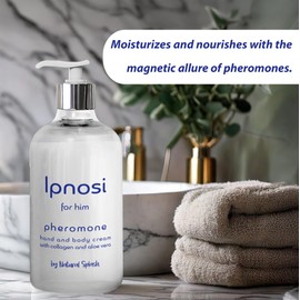 Natural Splash Body Care Ipnosi - Pheromone Infused Hand and Body Cream For Him – Long-Lasting Fragrance – Infused Essential Oil (Ipnosi Men).