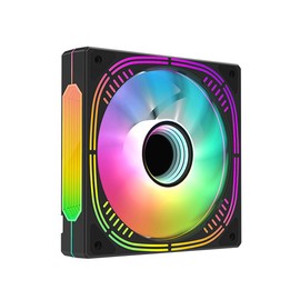 Pxyz Computer Case Fans 120mm aRGB 5v-3pin,Computer Cooling Fan 1800 RPM，Addressable RGB LED System Fan Silent，PWM RGB Fan for Gaming PC，Adjustable Color LED PC Cooling Fan (black-into)