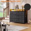 Nicehill 9 Drawer Dresser for Bedroom, TV Stand for Bedroom,