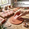 Gaomumu 8PCS Leaf Clay Stamps, Reusable Press Embossing Tools, Delicate
