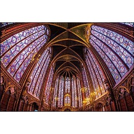1000 Piece Jigsaw Puzzle, Oldest Brilliant Sainte Chapelle (19.7 x 29.5 inches (50 x 75 cm)