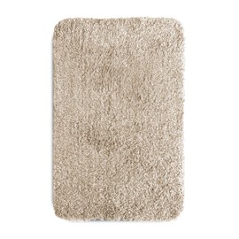 LEDSone Modern Entryway Floor Mat Soft Fluffy Washable Microfiber Bathroom Rug Ultra Water Absorbent Anti Slip Backing Design for Indoor Outdoor (T5 Cream)