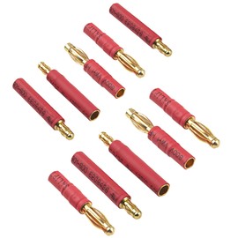 5Pairs ShareGoo No Cable 4mm Bullet Connector to 3.5mm Bullet Connector Banana Gold Plug Adapter for RC Car Boat FPV ESC Motor