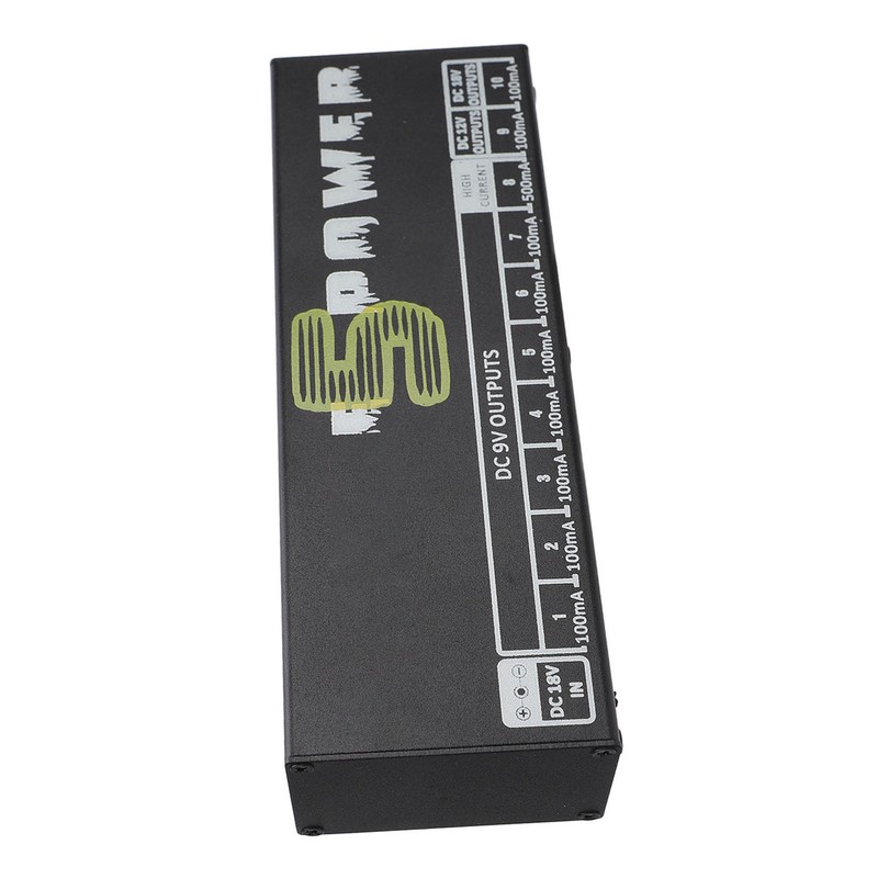 Guitar Effect Pedal Power Supply 10 Independent DC 9V 12V