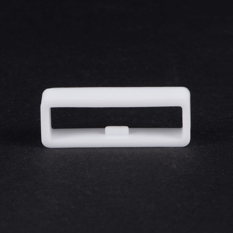 sourcing map 6pcs Watch Strap Loop Fastener Rings 26mm, White