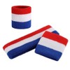 Sweatband Set Sports Headband Wristband Set for Working Out Exercise