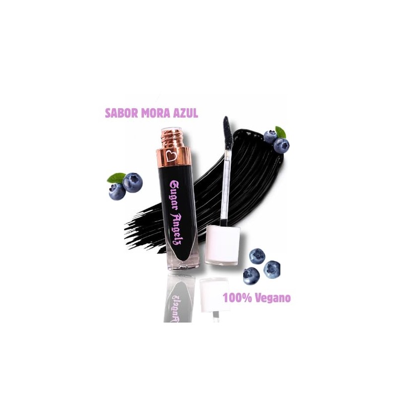 Sassy Monster Gloss Negro, Sabor Mora Azul