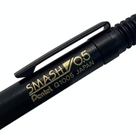 Kidera Shoji Pentel Mechanical Pencil, Smash 0.5, Gold & Black Axis, Limited Color, Q1005-XAKS