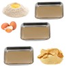 3-Piece Stainless Steel Breading Set – Interlocking Coating Trays for