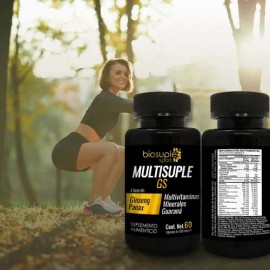 Suplemento Multivitamínico Biosuple Ginseng 60caps 500mg
