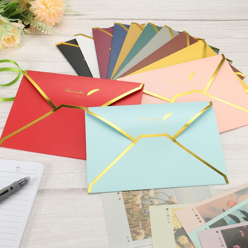 PATIKIL 20 Pcs B6 Envelopes v Flap Invitation Envelopes Business
