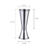 ANCLLO 1oz / 2oz Double End Measuring Cup Stainless Steel