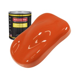 Restoration Shop - Hugger Orange Acrylic Enamel Auto Paint - Quart Paint Color Only - Professional Single Stage High Gloss Automotive, Car, Truck, Equipment Coating, 2.8 VOC