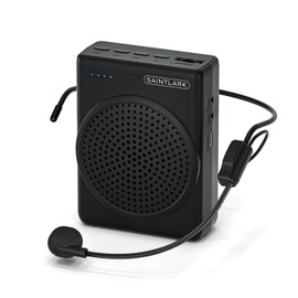 SAINTLARK S22 Voice Amplifier for Teachers，with Wired Portable Microphone and Speaker and Belt Supports MP3 Format Audio for Training,presentations, Guided Tours, Personal Voice Amplifier