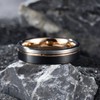 King Will LOOP Tungsten Carbide Wedding Band 6mm Rose Gold