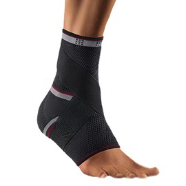 Bort Select Ostabil Plus Active Sprunggelnk Bandage with Stabilisation Strap, Left-Handed 054100 Large Left Black Large, Black