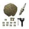 LKSM Gold 420 Motorcycle Chain 132 Link Standard with Chain