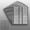 10 numismatic Prophila Kobra coin sleeves, each with 30 compartments