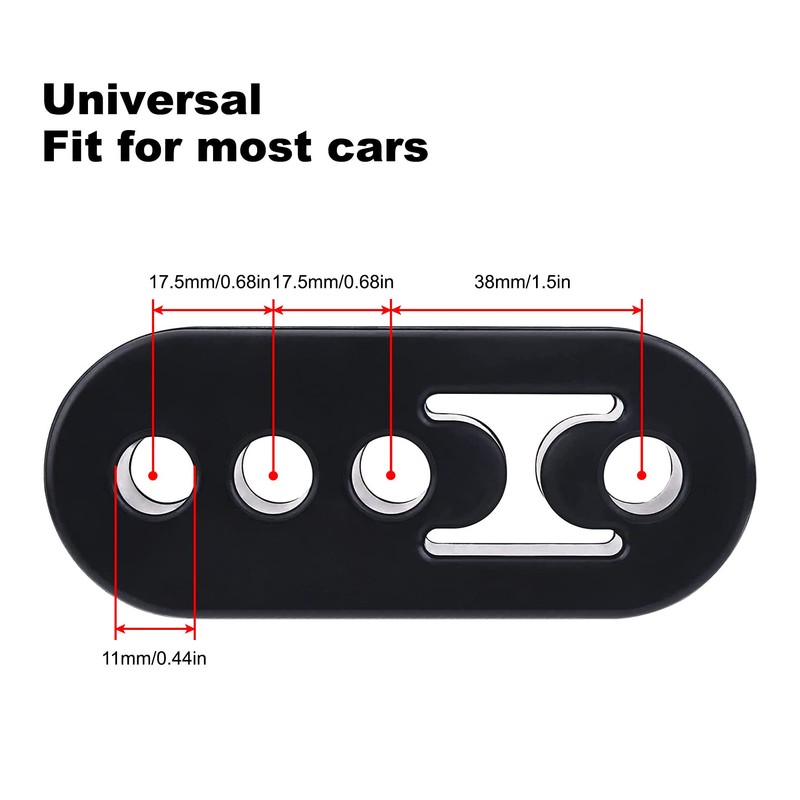 EVIL ENERGY Exhaust Hanger Rubber Adjustable Insulator Bushing Mount 4