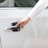Alwodici 8pcs Car Door Handle Scratch Protectors Carbon Fiber Bumper