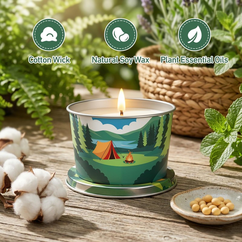 DL DREAMY DEWLA Citronella Candles Outdoor, Soy Wax 2.2 oz