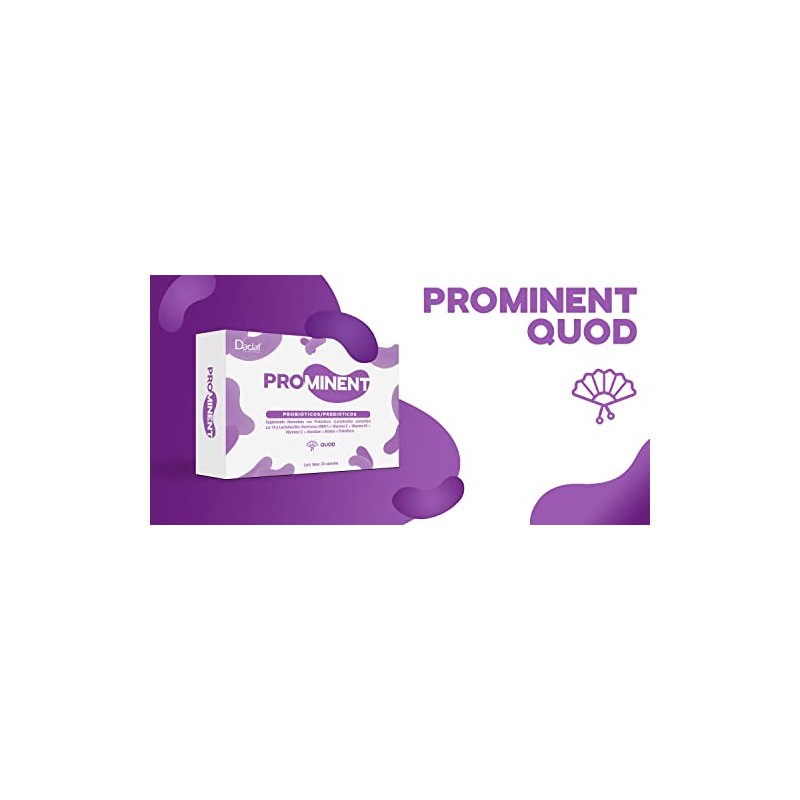 PROMINENT QUOD Probióticos Prebióticos con Vitaminas para Mujer Microbiota Absorción