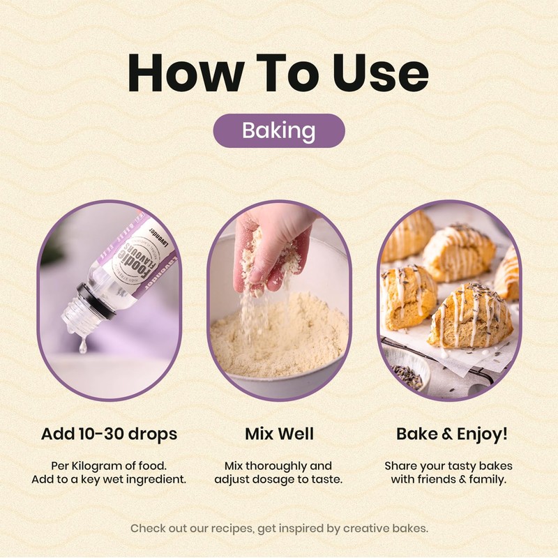 Foodie Flavours Natural Lavender Flavouring, High Strength - 15ml