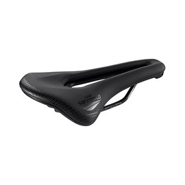 Selle San Marco Shortfit 2.0 Comfort Dynamic Road Bike Saddle, Lightweight Extra Padded, Anatomical Bore, Maganese Rails - Size S3, Black