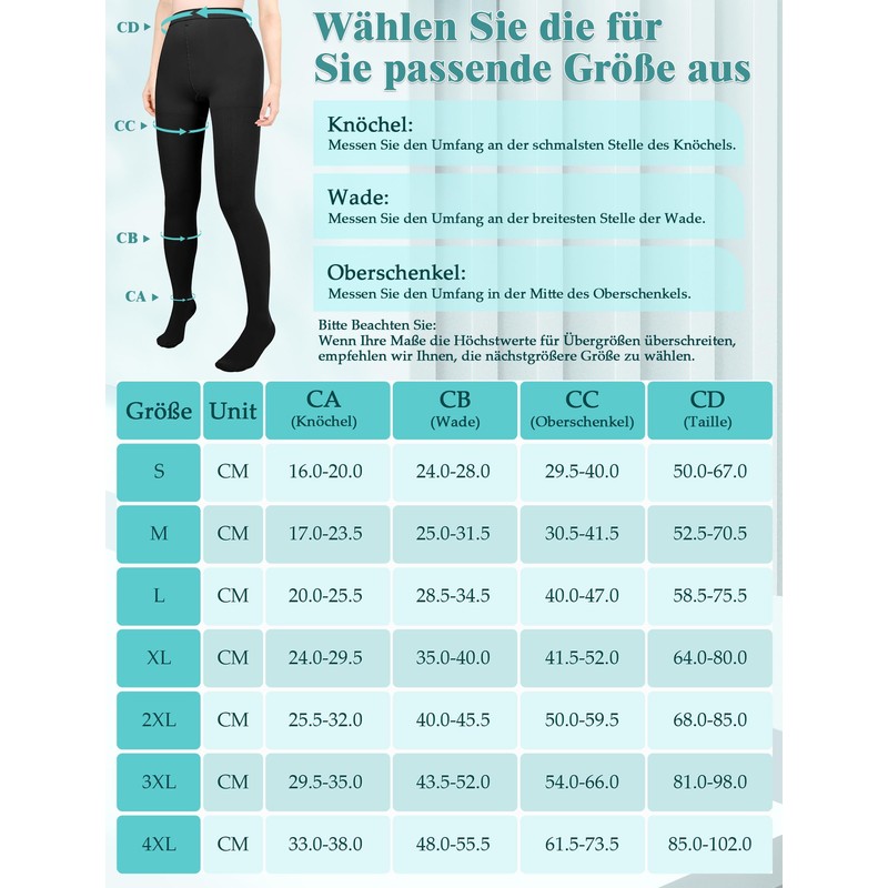 Evolyline 20-30 mmhg Medical Compression Stockings Women's Men's Leggings