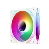 TZMRIT Reverse Flow RGB Fan 140 mm White 5 V 3 Pin ARGB Fan 140 mm 4 Pin PWM Fan 140 mm