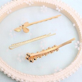 Hair Clips Hair Barrette Set of 3 Office Hair Clips Set Hair Accessories (Bee)