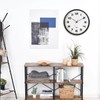 OCEST 12Inch Wi-Fi Wall Clock with Auto Sync Time &