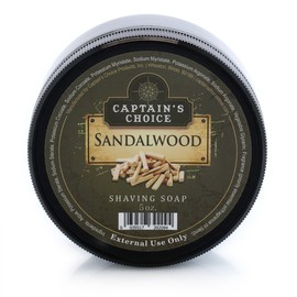 Captain's Choice Sandalwood Shaving Soap 5 Ounces